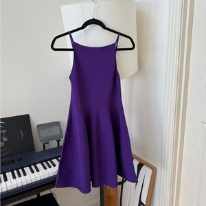 COS SQUARE-NECK KNITTED MINI DRESS